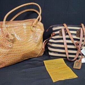 Pair of designer style handbags - Dooney &